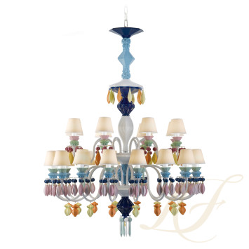 Люстра на 24 свечей (мултиколор) 125 х 80см коллекции Belle de Nuit бренда Lladro