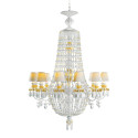 Люстра на 12 свечей (золотой / белый) 145 х 80см коллекции Winter Palace бренда Lladro