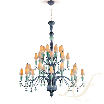 Люстра на 32 свечей (синий) 183 х 150см коллекции Ivy & Seed бренда Lladro