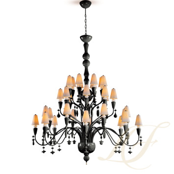 Люстра на 32 свечей (черный) 183 х 150см коллекции Ivy & Seed бренда Lladro