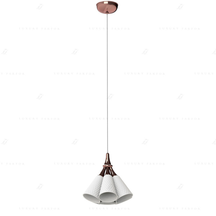 Подвесная лампа (медный / белый) 195 х 30см коллекции Jamz бренда Lladro