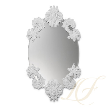 Зеркало овальное без рамки (белый) 92 x 53см коллекции Mirrors (Лимитированная серия) бренда Lladro