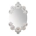 Зеркало овальное без рамки (белый / серебристый) 92 x 53см коллекции Mirrors (Лимитированная серия) бренда Lladro