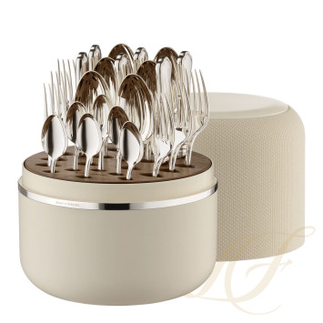 Набор столовых приборов на 6 персон, 24 предметов коллекции The Box Creme 