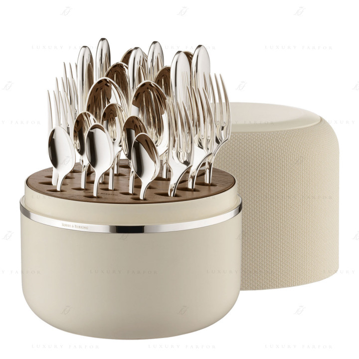Набор столовых приборов на 6 персон, 24 предметов коллекции The Box Creme 