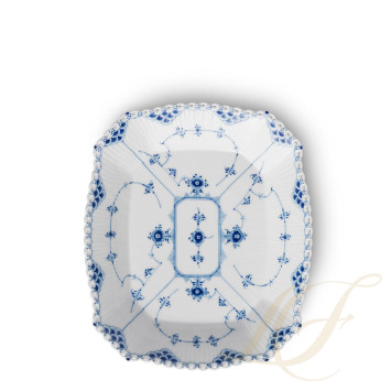 Чаша квадратная 26см коллекции Blue Fluted Full Lace бренда Royal Copenhagen