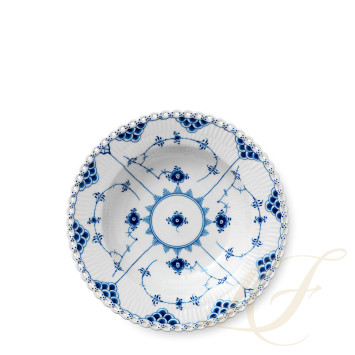 Тарелка глубокая 23см коллекции Blue Fluted Full Lace бренда Royal Copenhagen