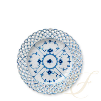 Тарелка 25см коллекции Blue Fluted Full Lace бренда Royal Copenhagen