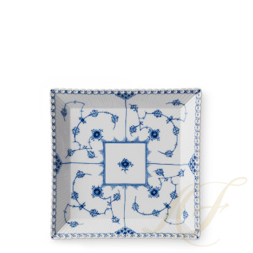 Чаша квадратная 21см коллекции Blue Fluted Full Lace бренда Royal Copenhagen