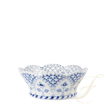 Корзина для фруктов 23см коллекции Blue Fluted Full Lace бренда Royal Copenhagen
