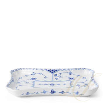 Чаша прямоугольная 24,5х17см коллекции Blue Fluted Half Lace бренда Royal Copenhagen