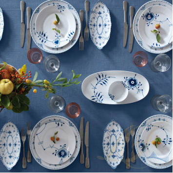 Коллекция Blue Fluted Half Lace бренда Royal Copenhagen