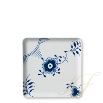 Тарелка квадратная 20см коллекции Blue Fluted Mega бренда Royal Copenhagen