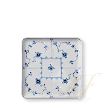 Тарелка квадратная 20см коллекции Blue Fluted Plain бренда Royal Copenhagen