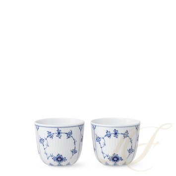 Настольный подсвечник 6см, 2шт. коллекции Blue Fluted Plain бренда Royal Copenhagen