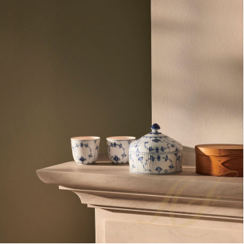 Настольный подсвечник 6см, 2шт. коллекции Blue Fluted Plain бренда Royal Copenhagen