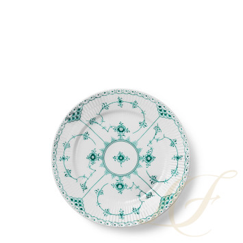 Тарелка десертная 19см коллекции Emerald Green Fluted Half Lace бренда Royal Copenhagen