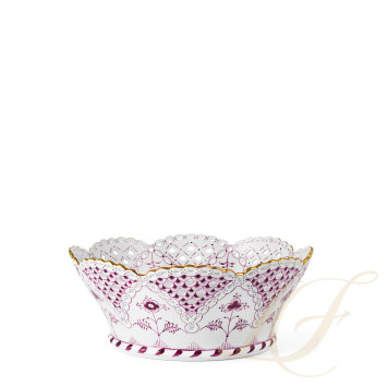 Корзина для фруктов 23см коллекции Purpur Fluted Full Lace (Лимитированная серия) бренда Royal Copenhagen
