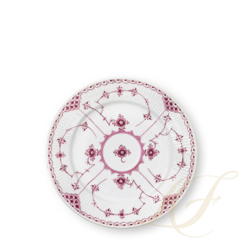 Тарелка закусочная 22см коллекции Purpur Fluted Half Lace бренда Royal Copenhagen