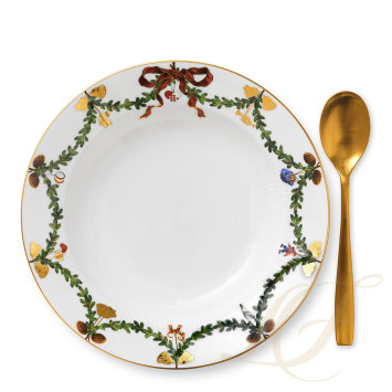 Тарелка глубокая 24см коллекции Star Fluted Christmas бренда Royal Copenhagen