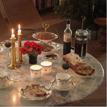 Тарелка десертная 19см коллекции Star Fluted Christmas бренда Royal Copenhagen