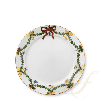 Тарелка главная 27см коллекции Star Fluted Christmas бренда Royal Copenhagen