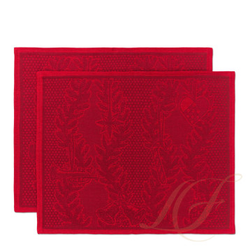 Подтарельник 45х35см, 2шт. коллекции Star Fluted Christmas 