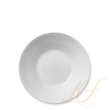 Тарелка глубокая 24см коллекции White Fluted бренда Royal Copenhagen