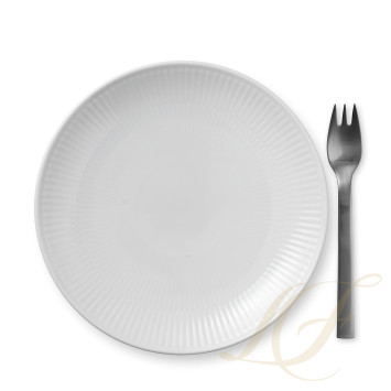 Тарелка десертная 19см коллекции White Fluted бренда Royal Copenhagen