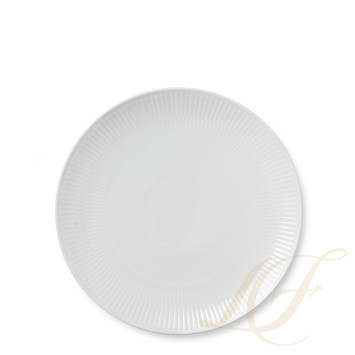 Тарелка главная 27см коллекции White Fluted бренда Royal Copenhagen