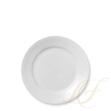 Тарелка закусочная 22см коллекции White Fluted бренда Royal Copenhagen