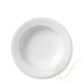 Тарелка глубокая 30см коллекции White Fluted бренда Royal Copenhagen