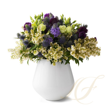 Ваза 21см коллекции White Fluted бренда Royal Copenhagen