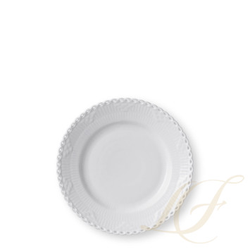 Тарелка десертная 17см коллекции White Fluted Full Lace бренда Royal Copenhagen
