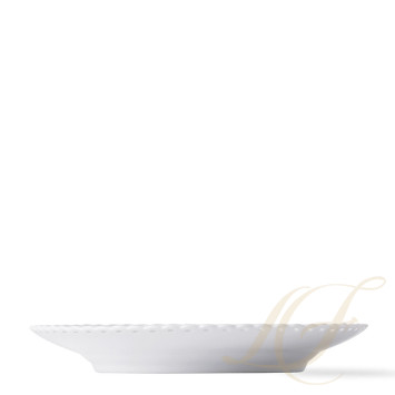 Тарелка десертная 17см коллекции White Fluted Full Lace бренда Royal Copenhagen