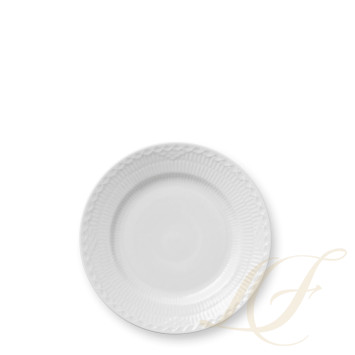 Тарелка десертная 17см коллекции White Fluted Half Lace бренда Royal Copenhagen