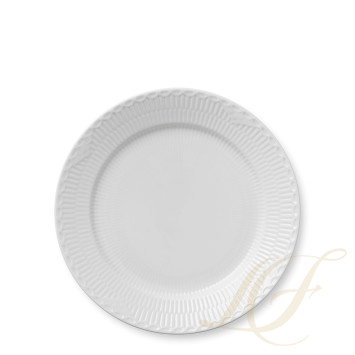 Тарелка главная 27см коллекции White Fluted Half Lace бренда Royal Copenhagen