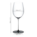 Бокал для красного вина Bordeaux Grand Cru 950мл коллекции Fatto A Mano Black Tie бренда Riedel