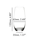 Стакан для шампанского 264мл, 2шт.  коллекции O Wine Tumbler бренда Riedel