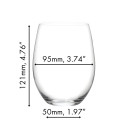 Стакан для красного вина Cabernet/Merlot 600мл, 8шт.  коллекции O Wine Tumbler бренда Riedel