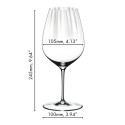 Бокал для красного вина Cabernet/Merlot 834мл, 4шт. коллекции Performance бренда Riedel