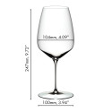 Бокал для красного вина Cabernet/Merlot 829мл, 4шт. коллекции Veloce бренда Riedel