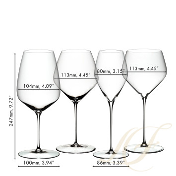 Набор для дегустации из 4 бокалов коллекции Veloce бренда Riedel