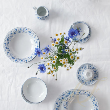 Тарелка суповая 23см коллекции Form 1382 Blaublüten бренда Rosenthal