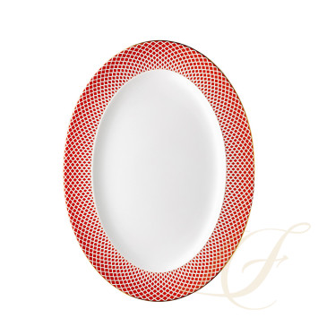 Блюдо овальное 40см коллекции Francis Carreau Rouge бренда Rosenthal