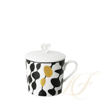 Кружка с крышкой 0,38л коллекции Home Monochrome 