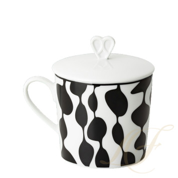 Кружка с крышкой 0,38л коллекции Home Monochrome 