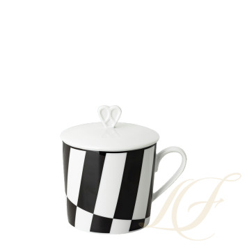 Кружка с крышкой 0,38л коллекции Home Monochrome 