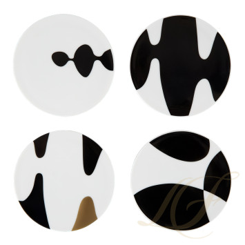 Набор из 4 блюдец 9,5см коллекции Home Monochrome бренда Rosenthal