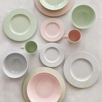 Тарелка главная 28см коллекции Kumi White Tone бренда Rosenthal